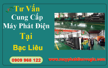 Máy phát điện tỉnh Bạc Liêu