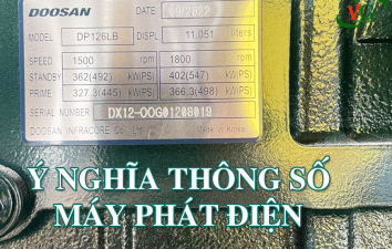 Ý nghĩa thông số máy phát điện