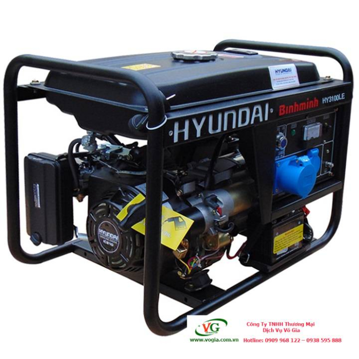 Máy phát điện 3KW chạy xăng Hyundai HY3100LE
