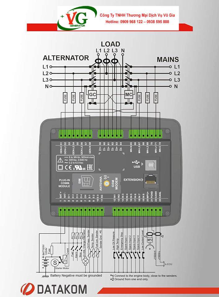 Bộ điều khiển Datakom D-100 MK2