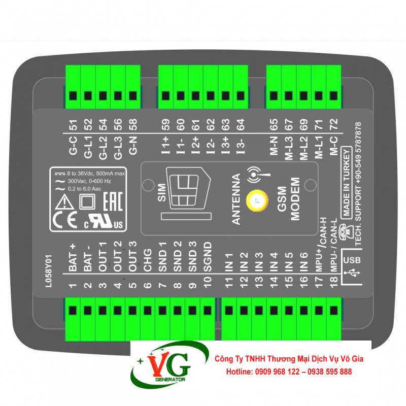 Bộ điều khiển Datakom D-200 MK3