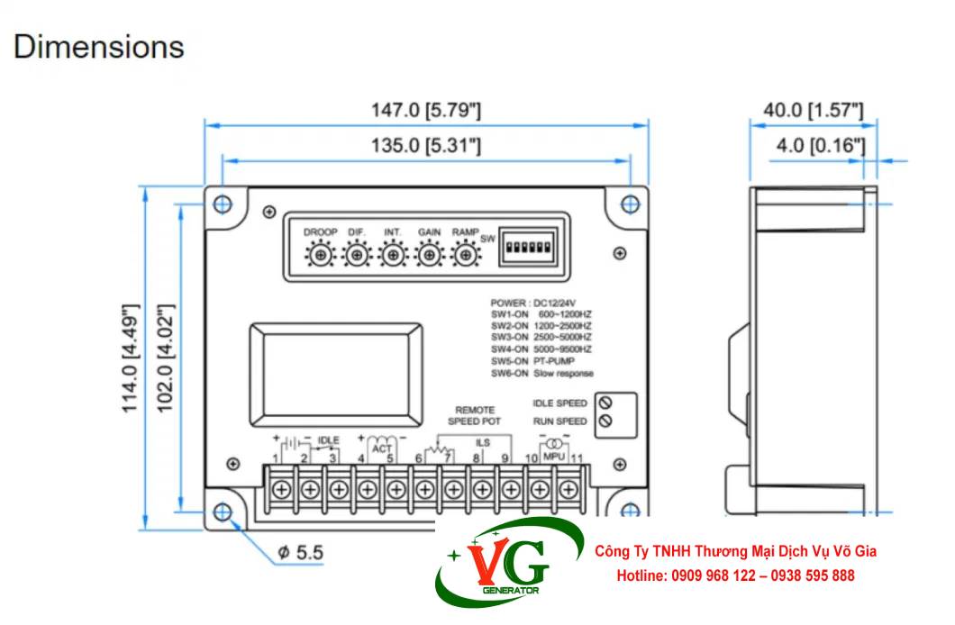 Bộ điều khiển tốc độ EG3002