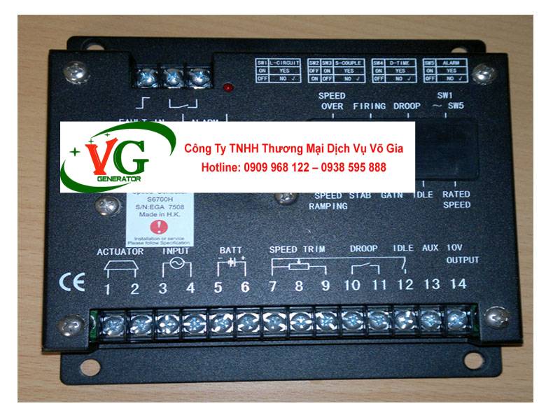 Bộ điều tốc máy phát điện S6700H