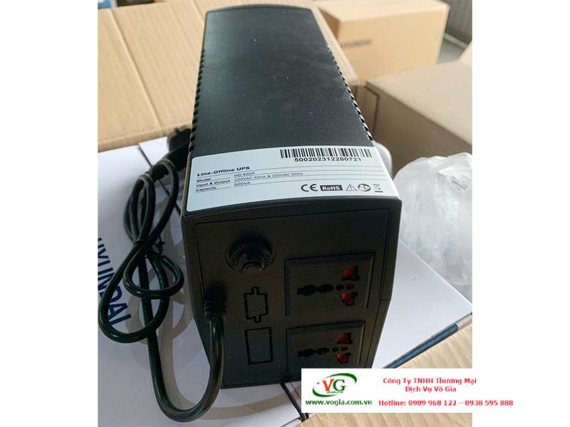 Bộ lưu điện 500VA Hyundai Offline HD-500F