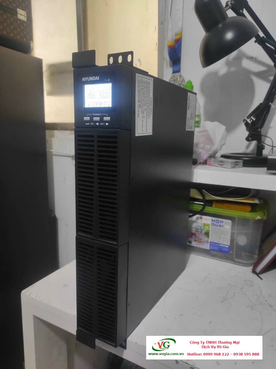 Bộ lưu điện UPS 1KVA Online Hyundai Rackmount HD-1KR9