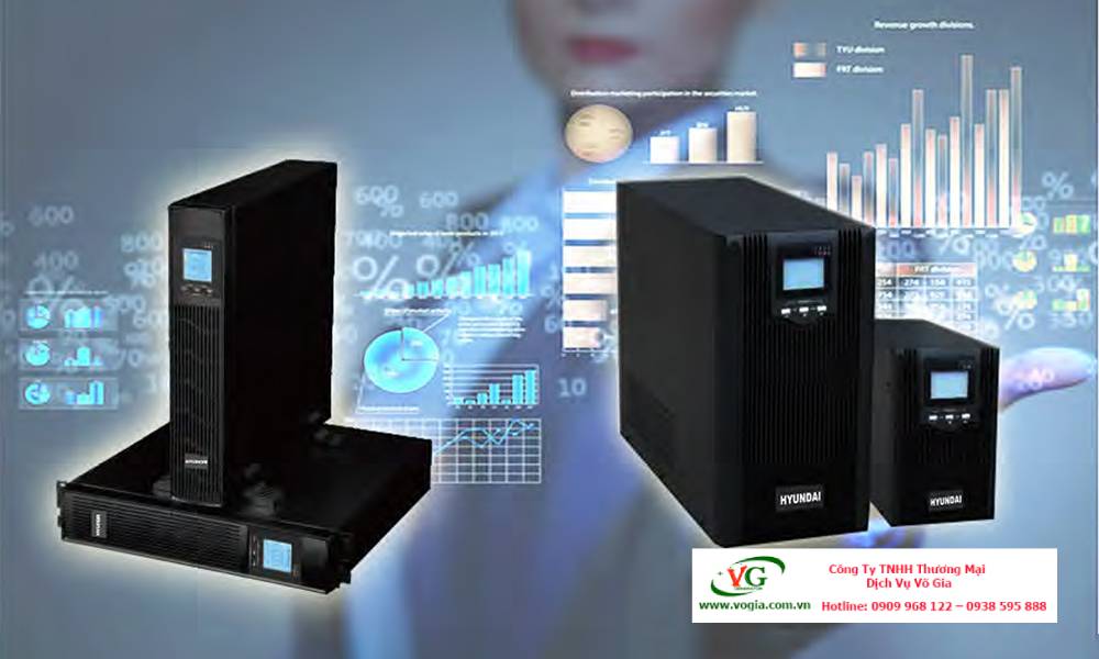 Bộ Lưu Điện UPS 2KVA Online Hyundai Tower HD-2KS
