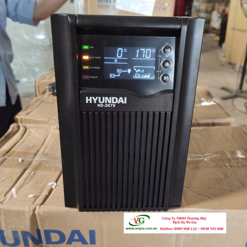 Bộ Lưu Điện UPS 2KVA Online Hyundai Tower HD-2KS