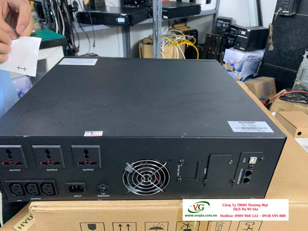 Bộ lưu điện UPS 6KVA Online Hyundai Rackmount HD-6KR9