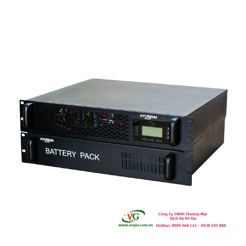 Bộ lưu điện UPS 6KVA Online Hyundai Rackmount HD-6KR9
