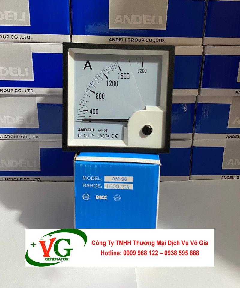 Đồng hồ Ampe 0-1600A