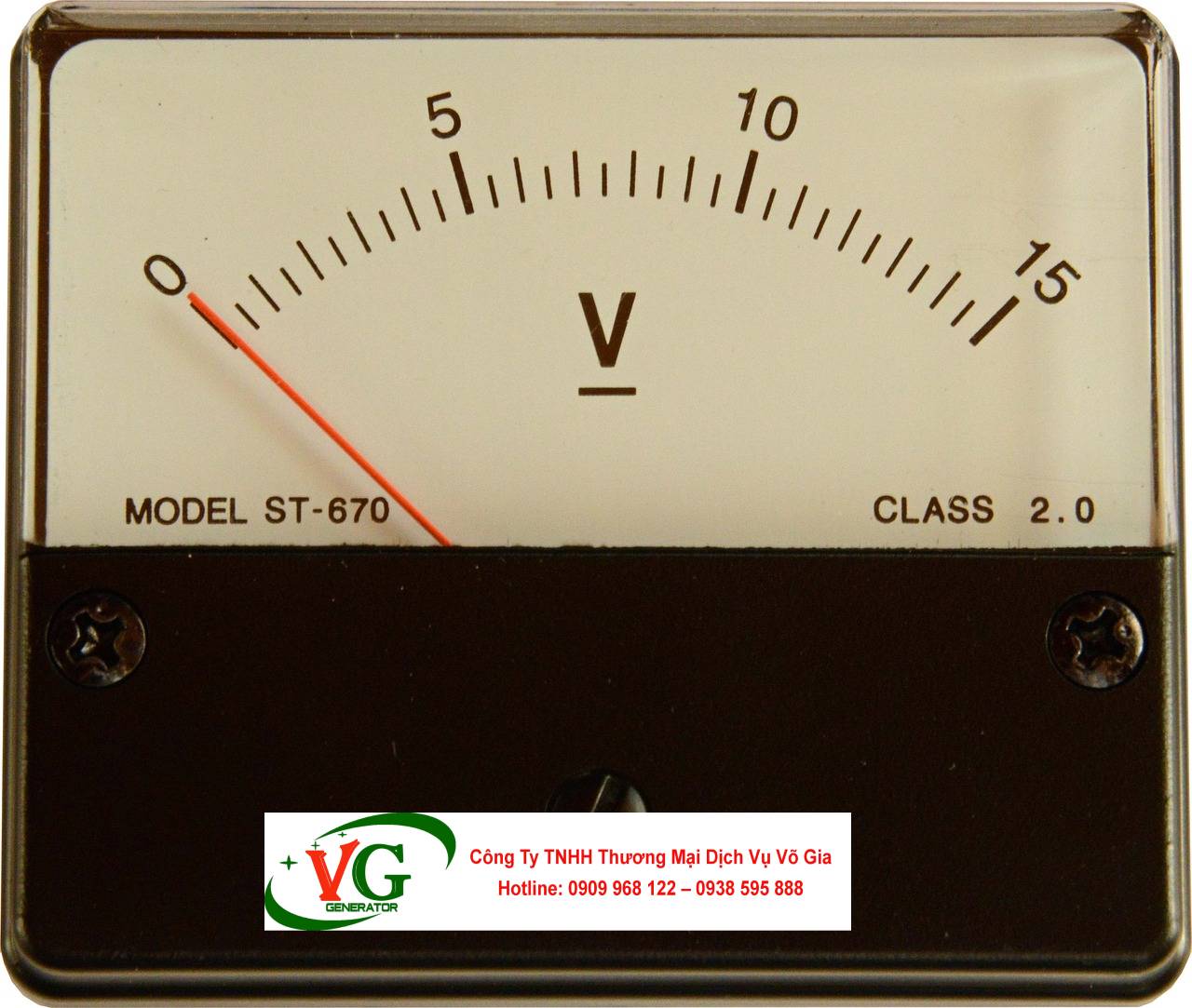 Đồng hồ đo điện áp 0-15 VDC
