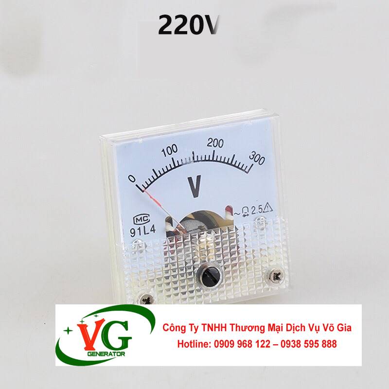 Đồng hồ đo điện kế AC máy phát điện 300V