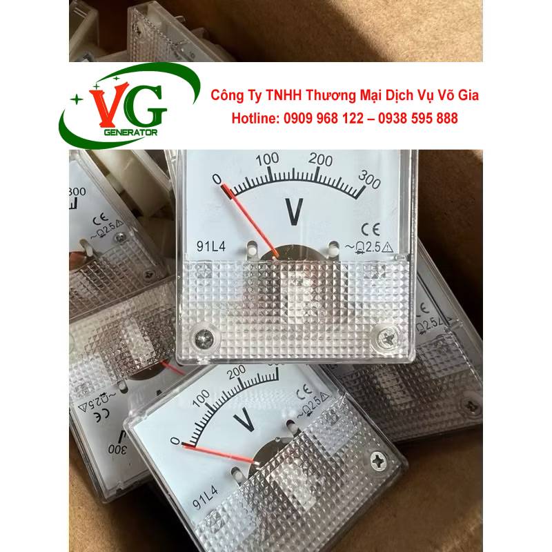 Đồng hồ đo điện kế AC máy phát điện 300V