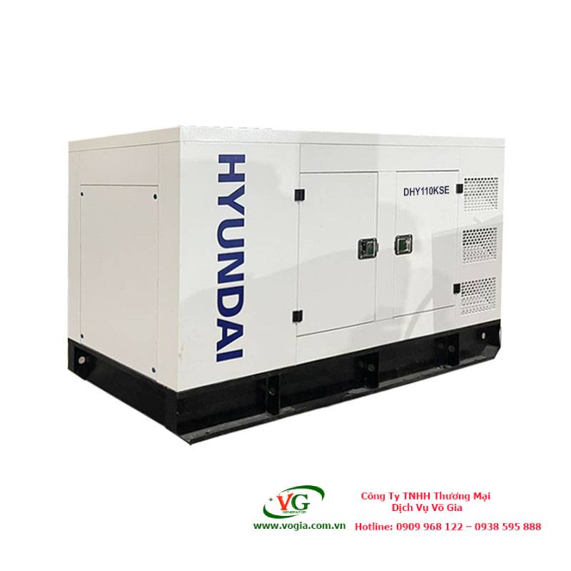 Máy phát điện 100Kva chạy dầu diesel Hyundai 3 pha DHY110KSE