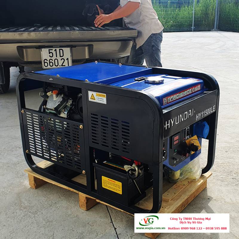 Máy phát điện 10kW chạy xăng 1 pha Hyundai HY15000LE