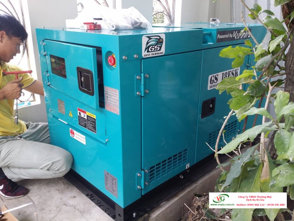 Máy phát điện 13kva Kubota chạy dầu diesel