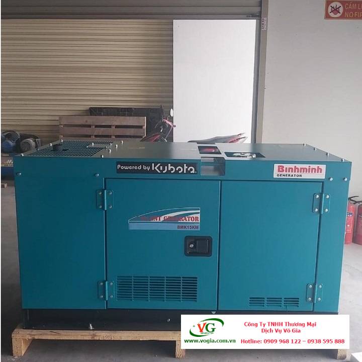 Máy phát điện 13kva Kubota chạy dầu diesel
