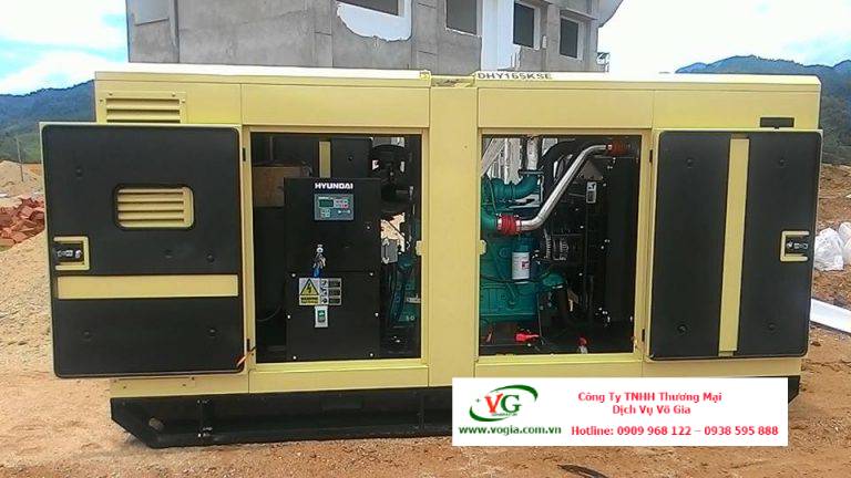 Máy phát điện 150kva Hyundai DHY165KSE chạy dầu diesel
