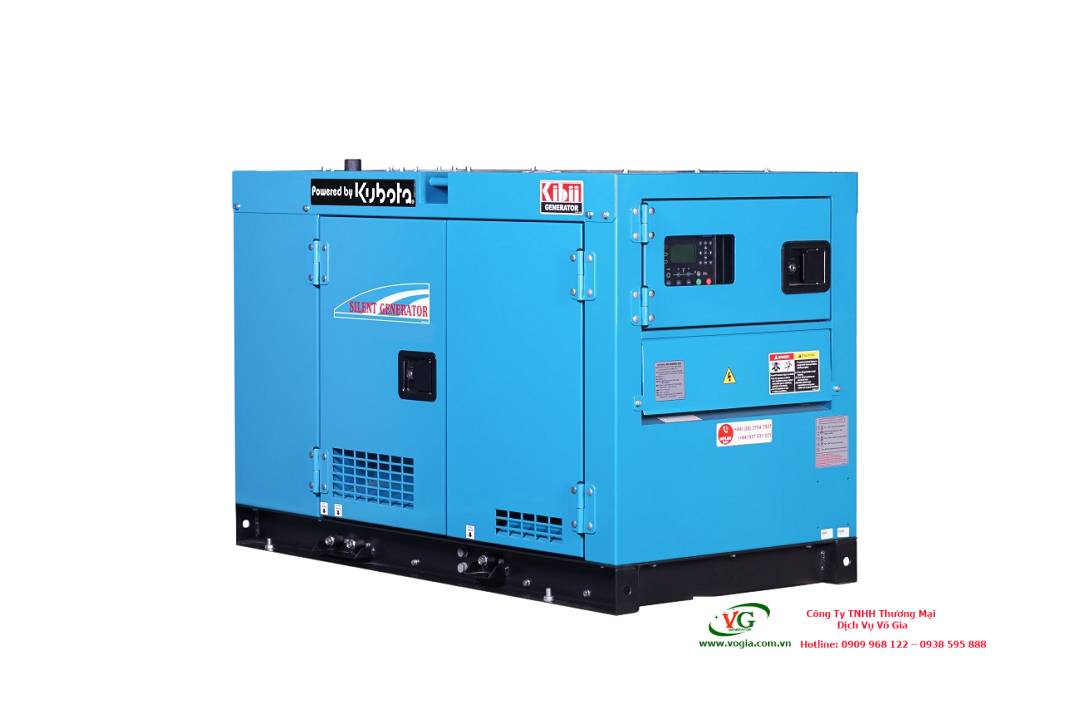 Máy phát điện 15kva Kubota chạy dầu diesel