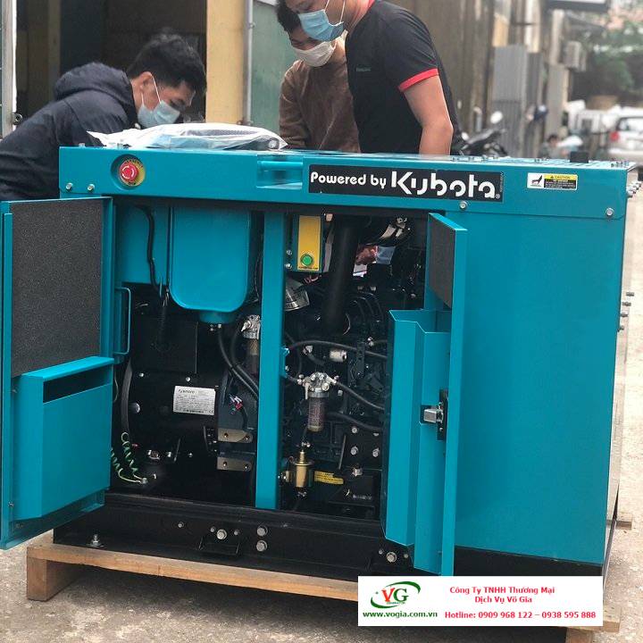 Máy phát điện 15kva Kubota chạy dầu diesel