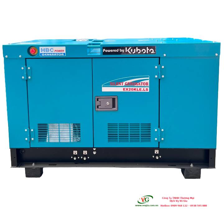 Máy phát điện 20kva Kubota chạy dầu diesel