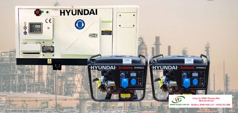 Máy phát điện 2.5kW – 2.8kW xăng Hyundai