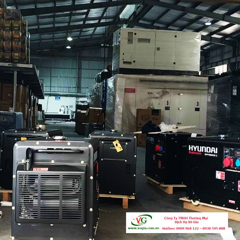 Máy phát điện 5KVA Hyundai 1 pha GHY6KLE chạy dầu diesel