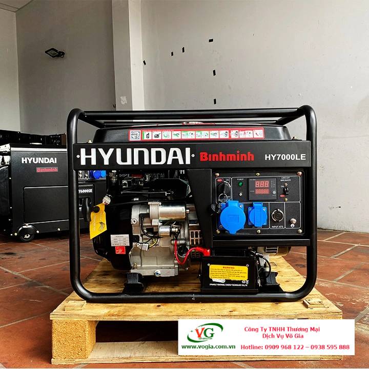 Máy phát điện 5kW chạy xăng 1 pha Hyundai HY7000L