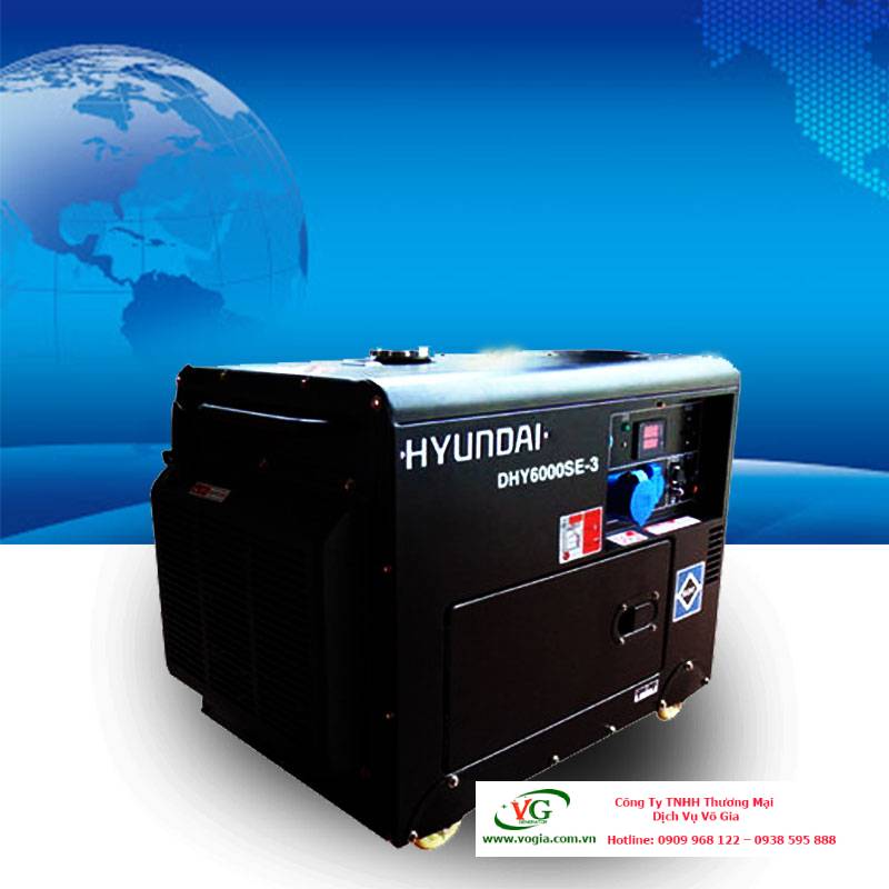 Máy phát điện 6kW -6.6kW xăng Hyundai