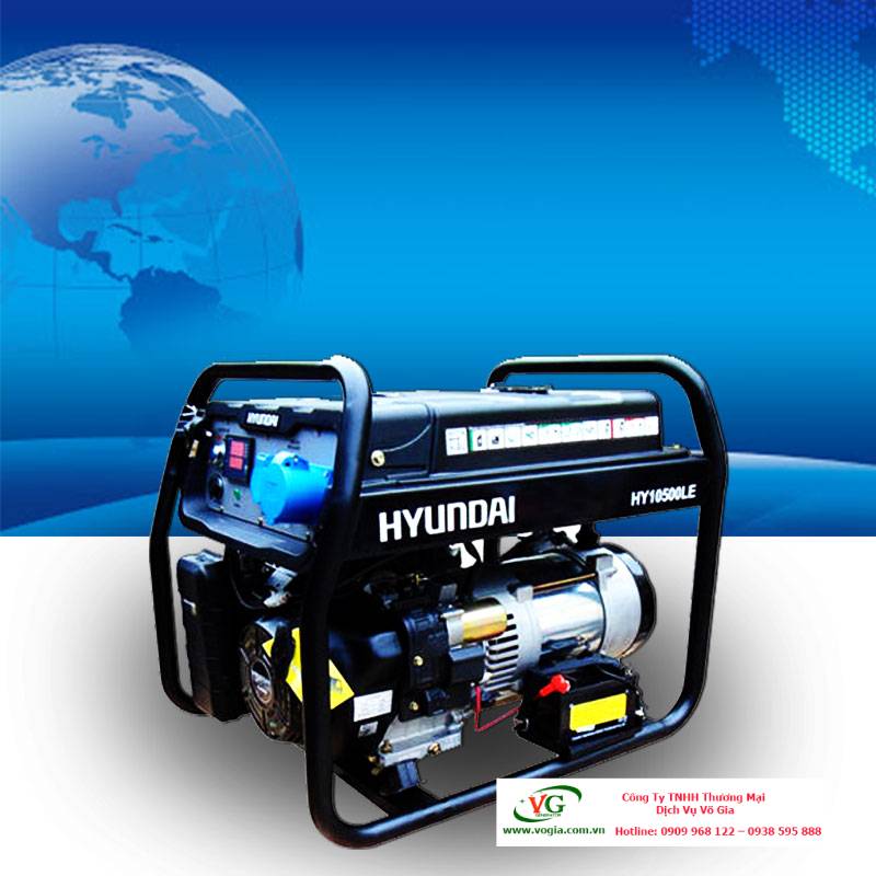 Máy phát điện 9KVA – 10KVA chạy xăng Hyundai HY10500LE
