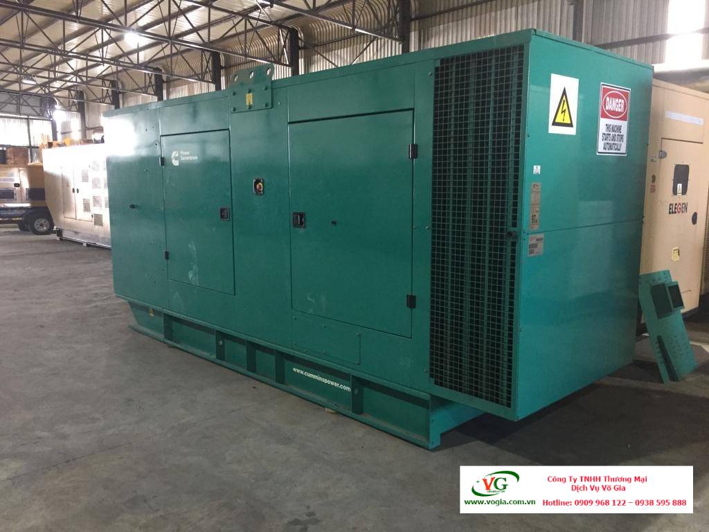 Máy phát điện Cummins 160kVA – 175kVA có vỏ chống ồn đồng bộ