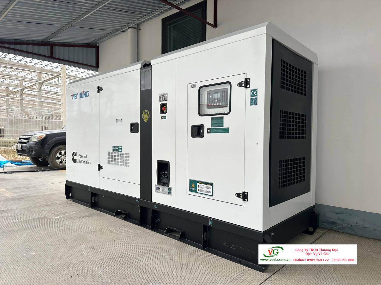 Máy phát điện Cummins 275kVA – 300kVA có vỏ chống ồn đồng bộ