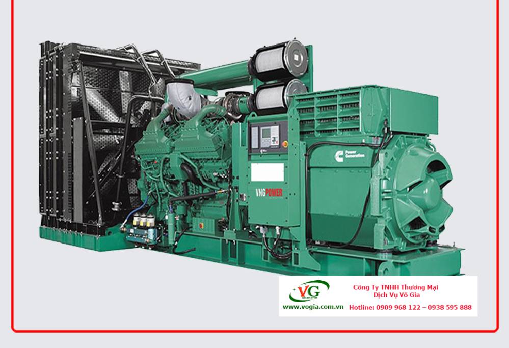 Máy phát điện Cummins 82kVA – 90kVA chạy dầu Diesel có vỏ chống ồn đồng bộ