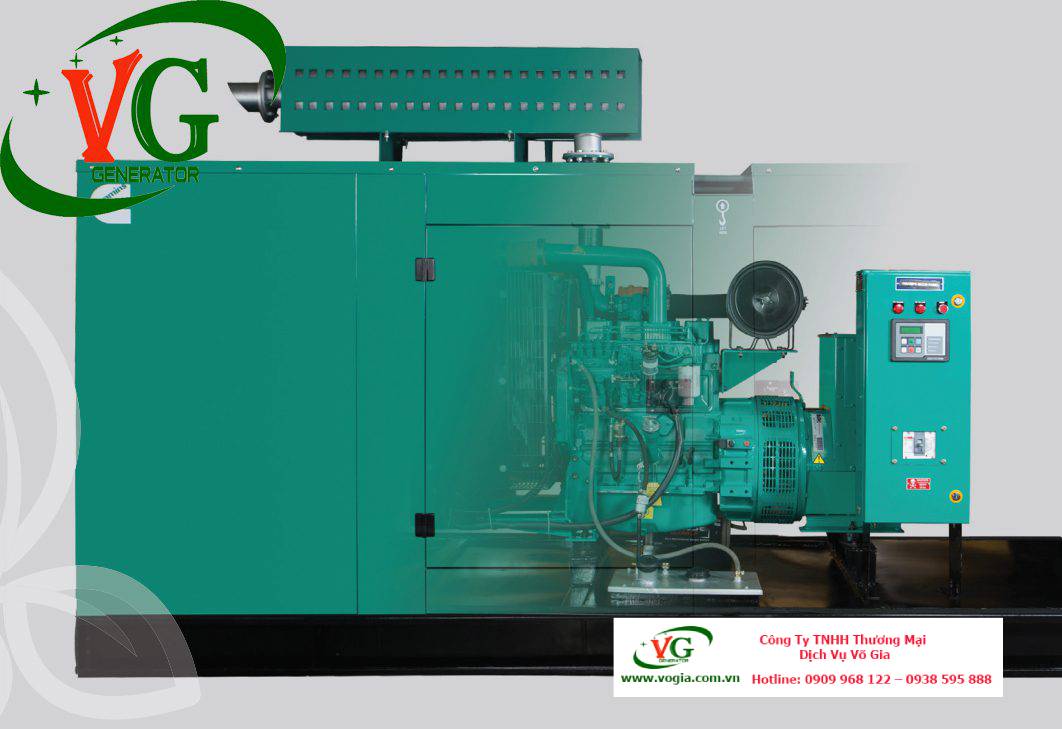 Máy phát điện Cummins 82kVA – 90kVA chạy dầu Diesel có vỏ chống ồn đồng bộ