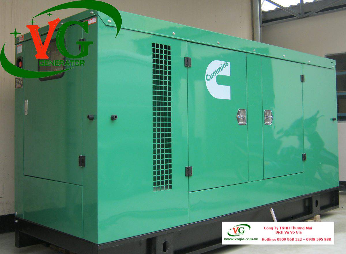 Máy phát điện Cummins 82kVA – 90kVA chạy dầu Diesel có vỏ chống ồn đồng bộ