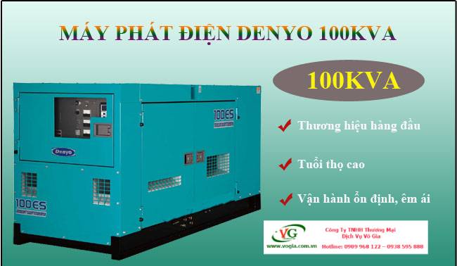 Máy phát điện Denyo 100KVA