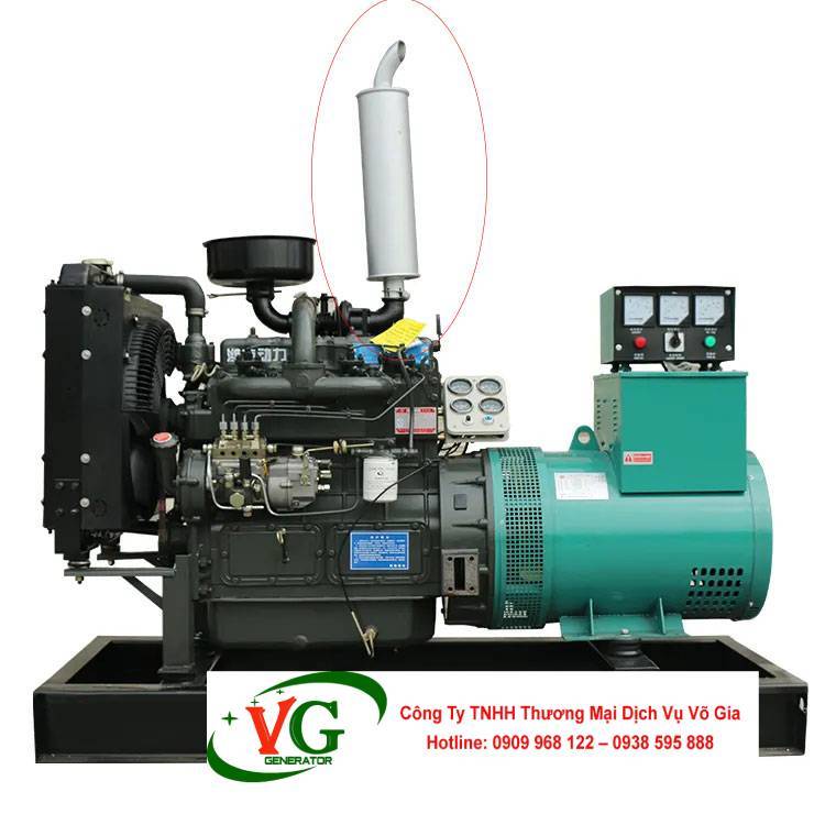 Pô giảm thanh máy phát điện