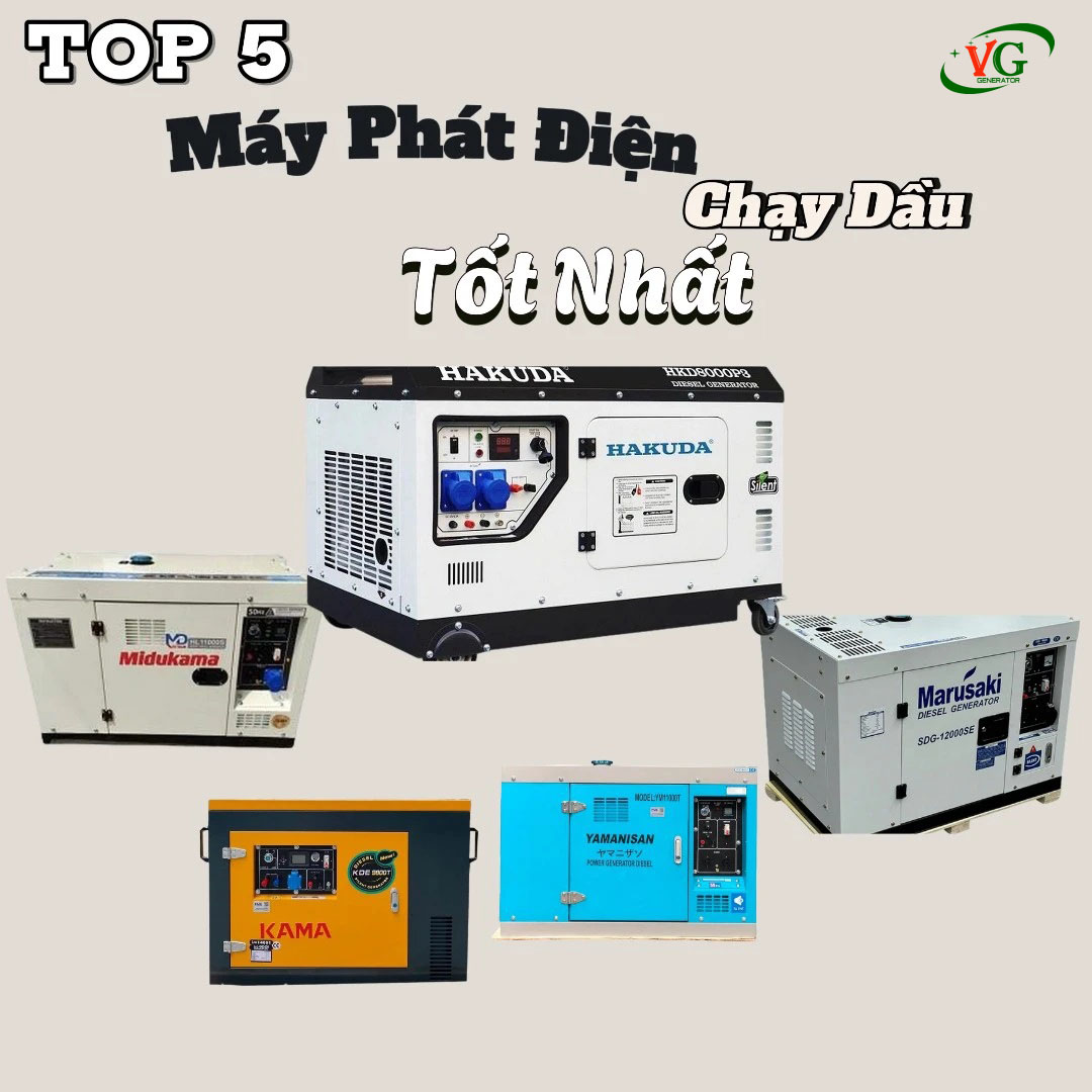Dòng máy phát điện chạy dầu được ưu chuộng